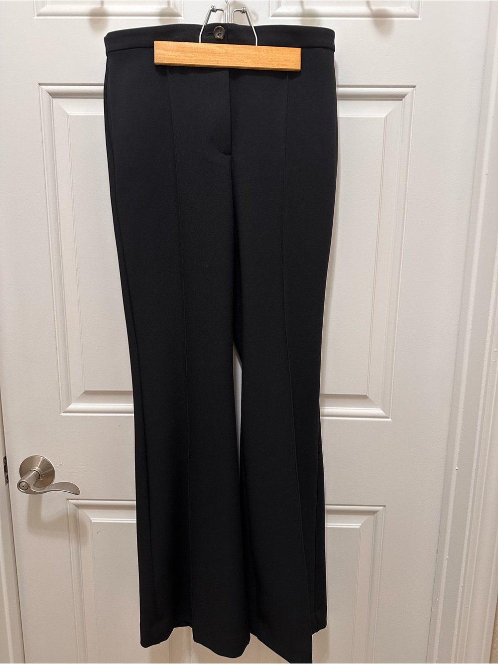 Ann Taylor Black Wide-Leg Dress Pants